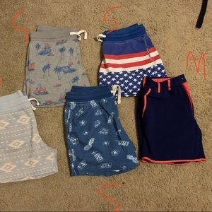 Set of 5 Chubbies Lounge shorts.